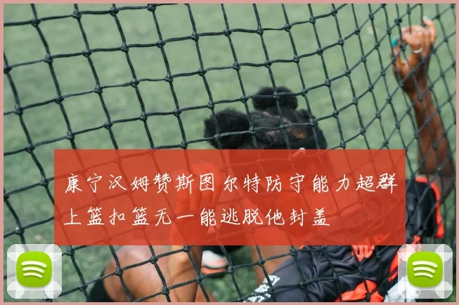 康宁汉姆赞斯图尔特防守能力超群上篮扣篮无一能逃脱他封盖